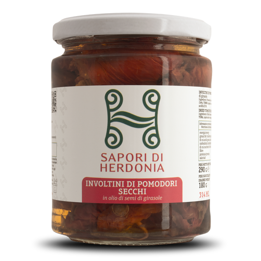 Involtini di pomodori secchi