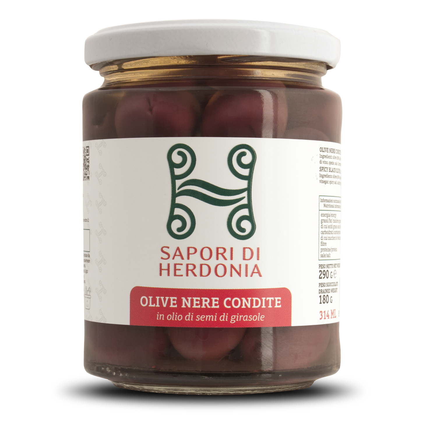 Seasoned black olives
